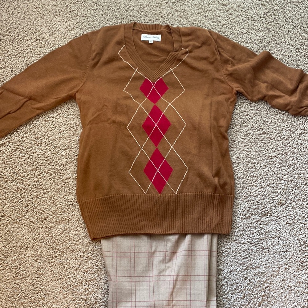 Sport Haley Ladies Argyle Sweater